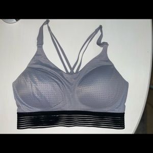 Gray sports bra